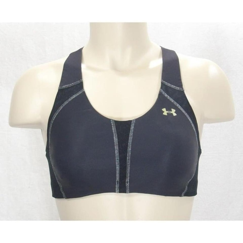 32A Under‎ Armour 1233074 Armour Sports Bra Wire Free Black NWT